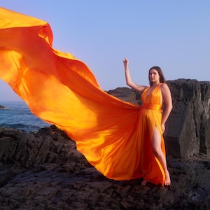 Infinity Flying Dress: Long Train Photoshoot Gown