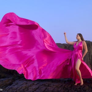 Infinity Flying Dress | Flying Dress for Photoshoot | Photoshoot Dress | Flowy Dress | engagement dress | Santorini Flying Dress
