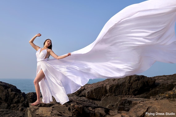 flying with bridesmaid dress White for Photoshoot Size:24M/2T Flying Sleeves Back Style AliaDress Mismatched Royal Blue Satin