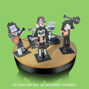 Cut & Fold Paper Toy | Digital Craft Pattern | Printable Papercraft  | paper model decor
