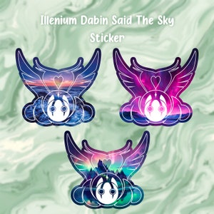 Illenium Dabin dijo el cielo Pegatina