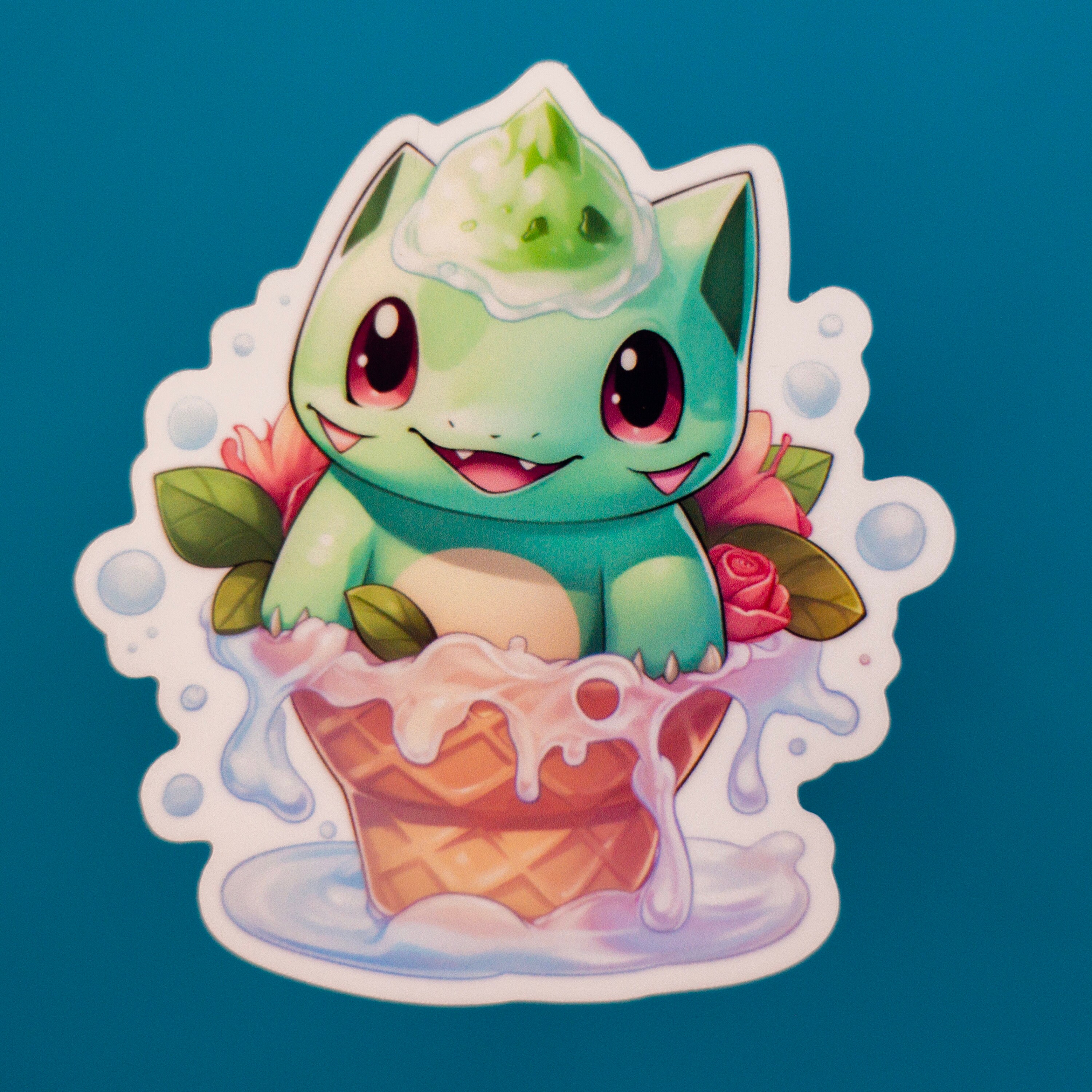 Bulbasaur Ice Cream Sticker Etsy