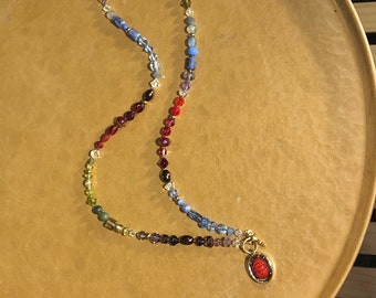 Multicolor Scarab Necklace