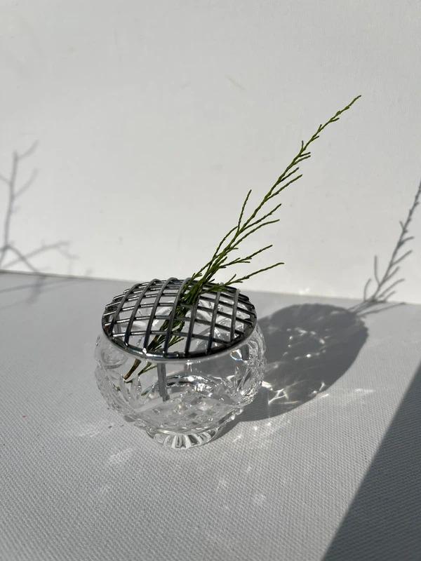 Crystal Rose Bowl With Frog - Etsy