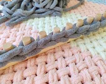 36" dikke breideken weefgetouw jumbogaren - custom breiweefgetouw - opvouwbaar en draagbaar