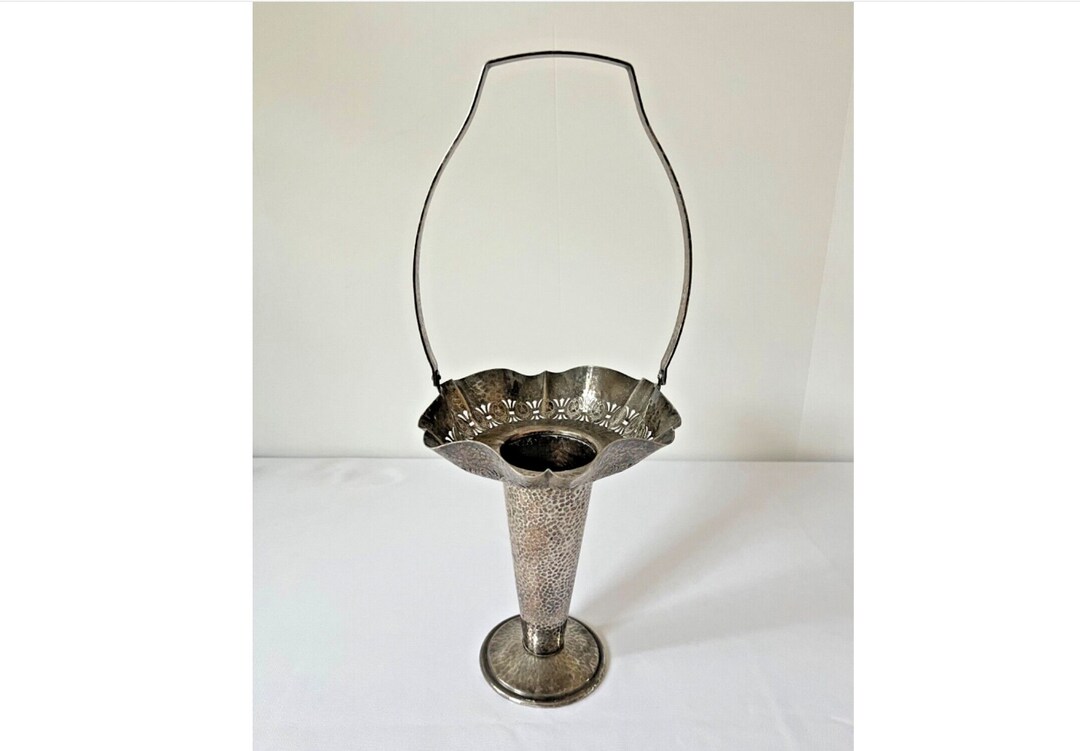 Antique Silver Brides Basket Pierced Bernard Rice & Sons C. Etsy