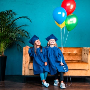 Child graduation gown set - Children graduation gown - Academic dress for child - Kidergarten graduation set - Pre-k child graduation set