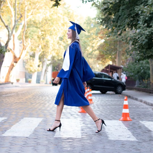 Royal Blue Graduation Cap Gown & Tassel | Cap and Gown Direct