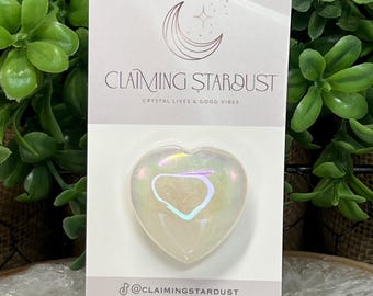 Angel Aura Quartz Heart – Pocket Hug