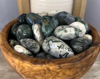 Moss Agate Tumbles