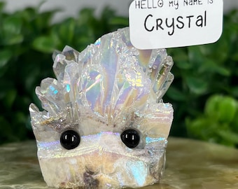 Meet Crystal – An Angel Aura Quartz Hedgie/Crystal Companion