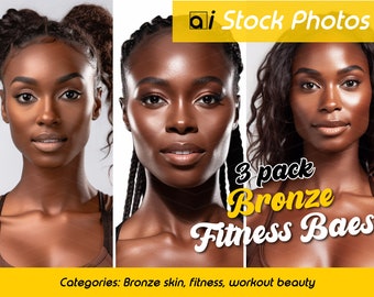 Stock Photo Models "Fitness Baes" 3-Pack | Beauty and skincare brand photos