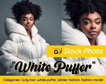 Stock Photo Model, Fashion Girl | White jacket, Fall theme, Fashion Brand, Beauty Brand, Curly Hair Photoshoot