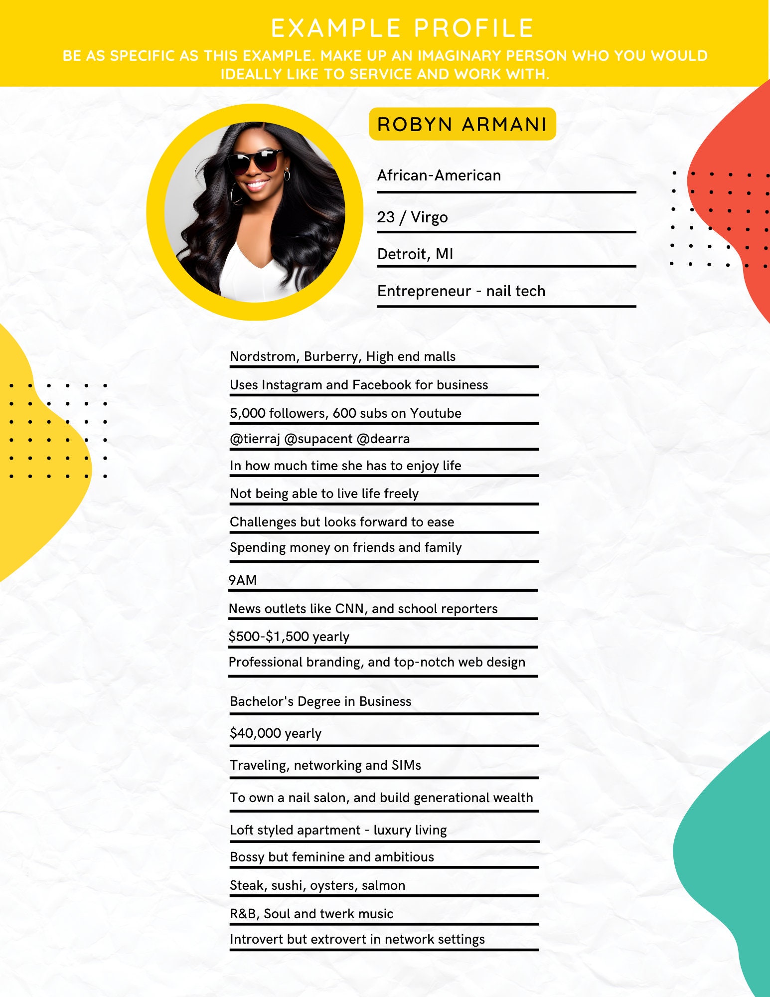 Target Audience Map, Guide and Client Profile | Discover Your Brand - Etsy