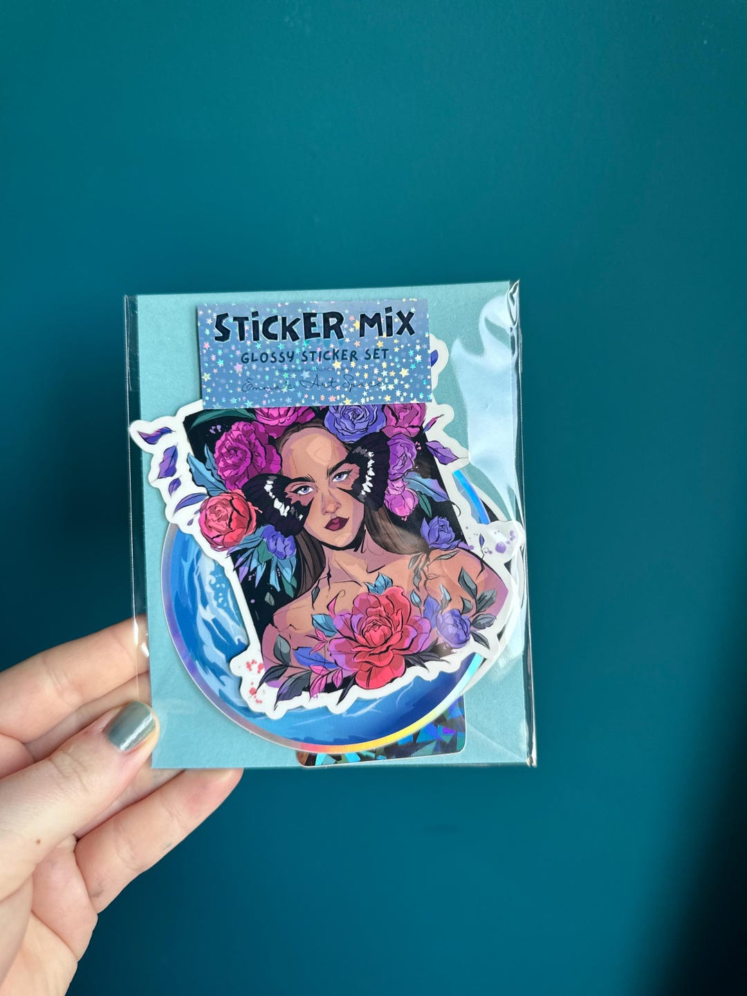 Sticker Mix Bunch Sticker Mix 1 // Pack of 4 // Glossystickers - Etsy