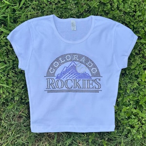 Rhinestone Baby Tee - Etsy