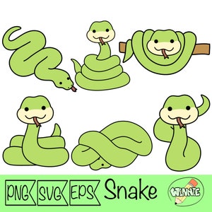 cobra svg clipart vector repile png adesivo digital cobra png kawaii cobra printabel adesivos réptil png cobra cobra verde arquivo de corte vetor
