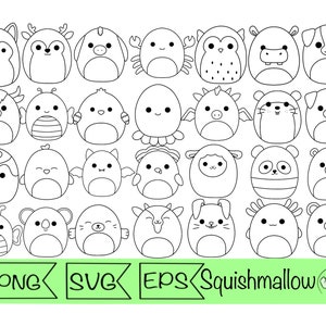 squishmallow svg outline cut file laser squishy clipart axolotl squishmallow outlines for laser digital stickers for cricut smooshy outline