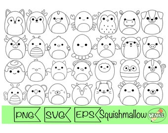 squishmallow svg outline cut file laser squishy clipart axolotl squishmallow outlines for laser digital stickers for cricut smooshy outline