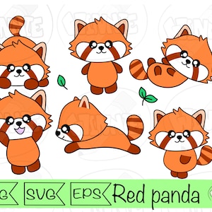 clipart de panda vermelho svg clipart de panda vermelho fofo panda kawaii adesivos de panda digital feliz urso panda vermelho png clipart de vetor de panda vermelho corte svg