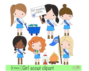 girl scout clipart girl scouting clip art printable daisy troop sticker girl scouting badge camping digital scouting certificate explorer