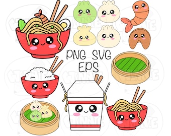 Kawaii chinese food clipart kawaii food clipart fortune cookie clipart dim sum clipart noodles clip art ramen kawaii asia food