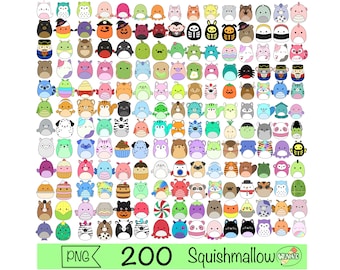 squishmallow png clipart cute printable sticker squishmallow digital stickers smooshy animal cartoon squishy png food squishmallow sticker