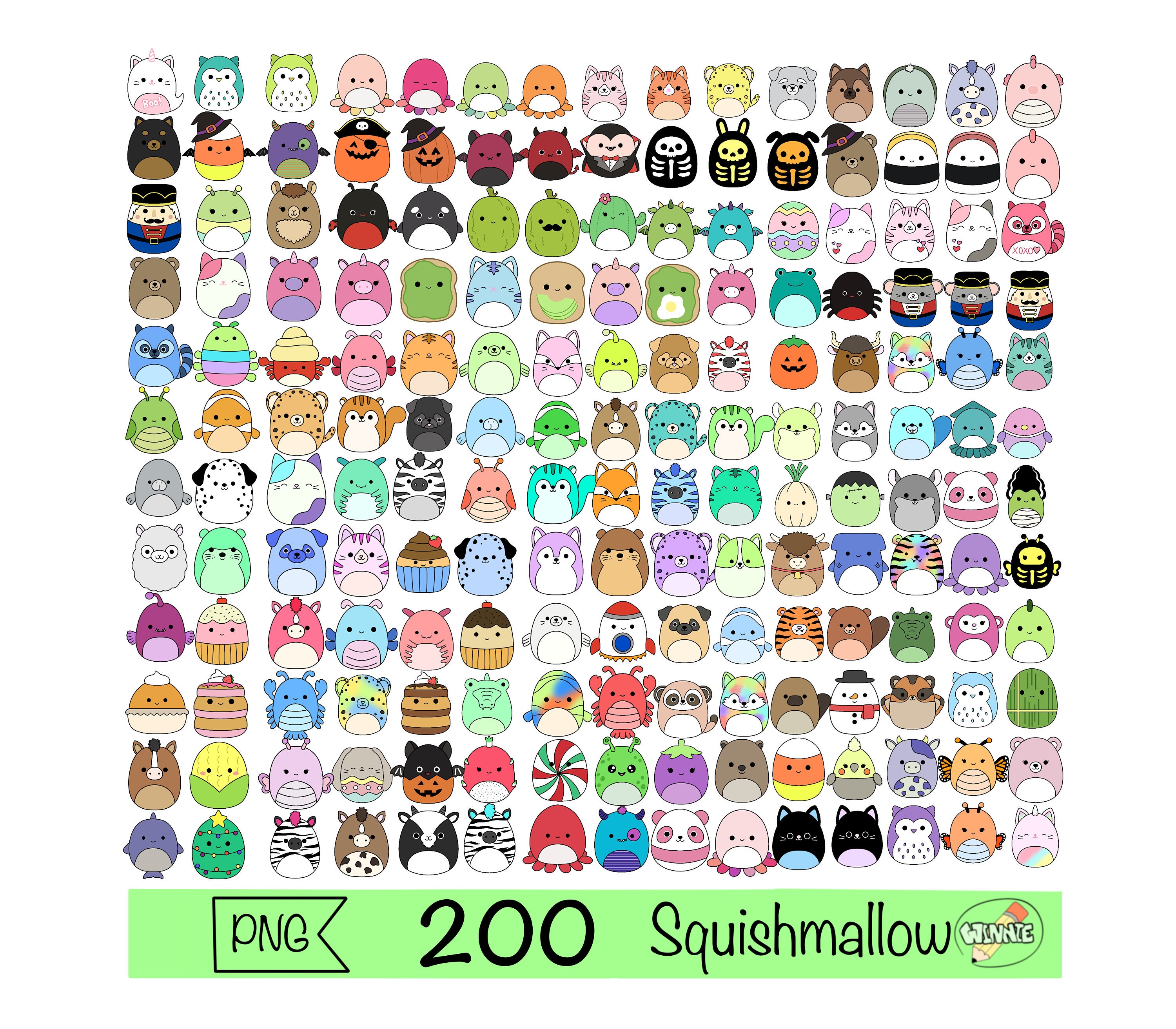 Squishmallows™ Sticker Book  Sticker book, Cute stickers, Cute doodles