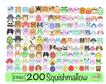 squishmallow png clipart cute printable sticker squishmallow digital stickers smooshy animal cartoon squishy png food squishmallow sticker