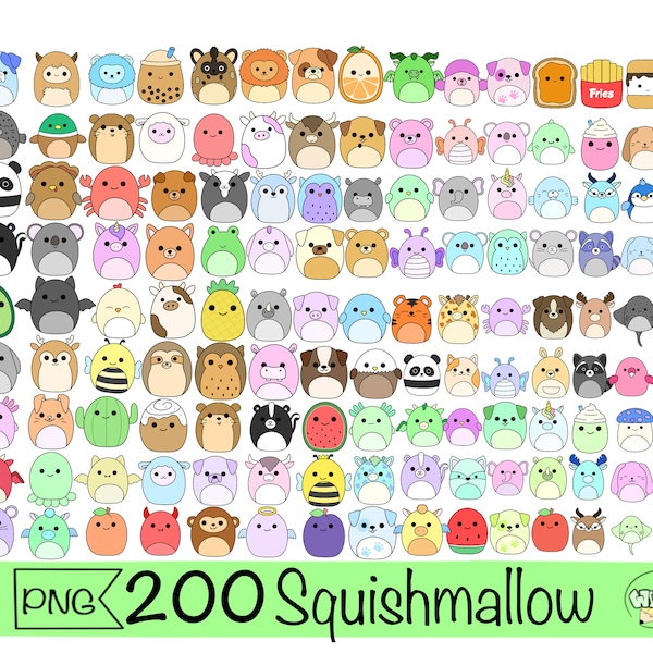 squishmallow png clipart cute printable sticker squishmallow digital stickers smooshy animal cartoon squishy png food squishmallow sticker