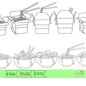 ramen noodles svg clipart kawaii noodles digital stickers chinese take out food clip art noodles stamp png ramen noodles kawaii food