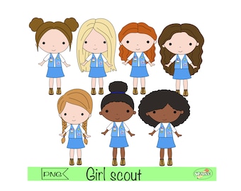 Girl scout clipart Daisy Troop Scouting png girl scout sticker pour agenda en téléchargement numérique explorer girl camping badges Daisy scout png