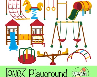 playground clipart png kids playground school play equipment png digital download sticker for planner school playground