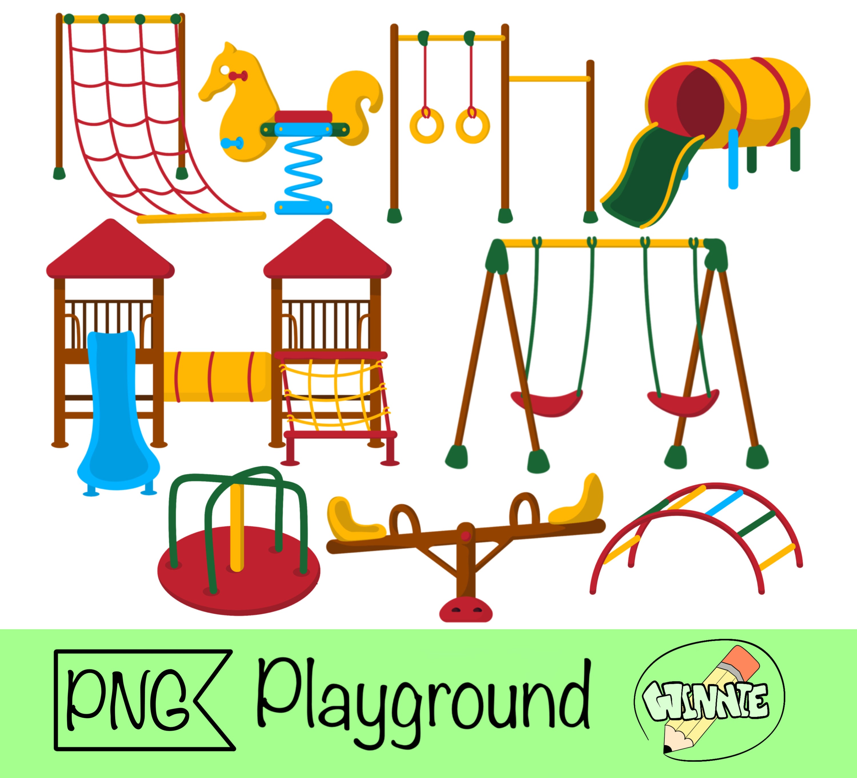 Clipart Of Playground Equipments For Kids Playground Clipart