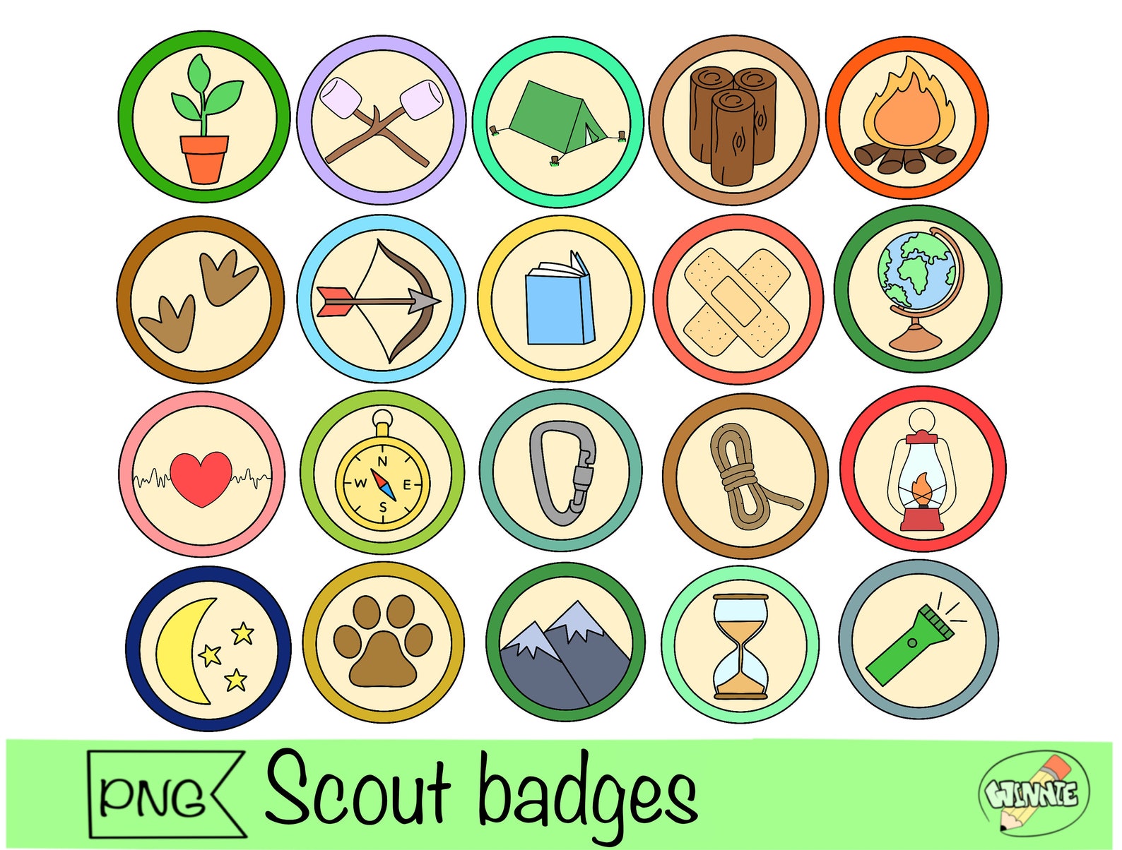 Insignias de explorador, clipart PNG, insignia de Girl Scout, insignia ...