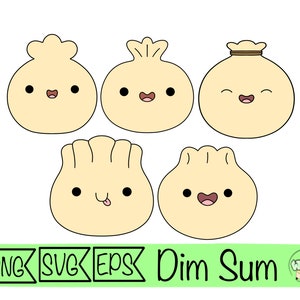 dim sum svg cute clipart dim sum dumpling steam basket kawaii food digital download printable cartoon digital sticker dim sum clipart