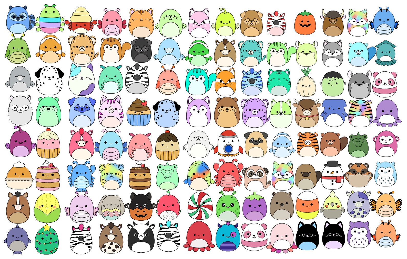 Squishmallow Png Clipart Cute Printable Sticker Squishmallow - Etsy ...