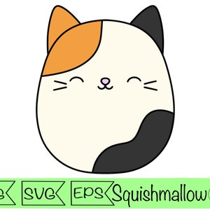 sweet tri color Calico cat squishmallows' Sticker