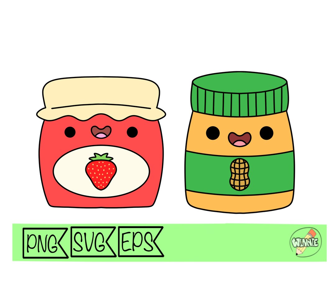 Peanut Butter and Jelly Svg Peanut Butter and Jelly Sandwich - Etsy