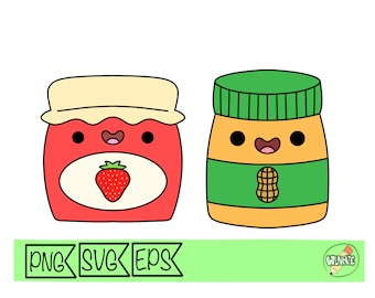 peanut butter and jelly svg peanut butter and jelly sandwich png peanut and jelly png kawaii food svg jam and peanut butter sticker planner