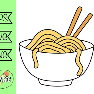 ramen noodle svg kawaii food sticker ramen png sticker printable shirt transfer paper cute food ramen clipart noodle png digital doodle