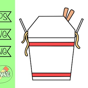 noodles svg ramen noodles png kawaii food take away noodles chinese food cricut cut file sticker printable digital download send noods svg