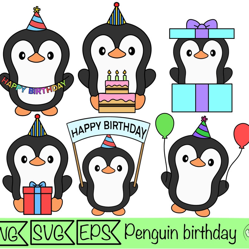 Penguin Birthday - Etsy