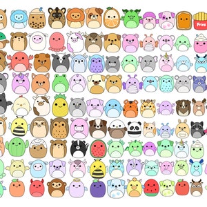 Squishmallow Png Clipart Cute Printable Sticker Squishmallow Digital ...