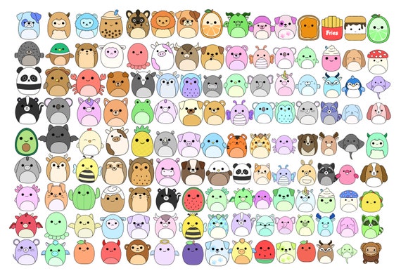 Squishmallows Sticker Collection - Mega Bundle with 17-packet Multi-set