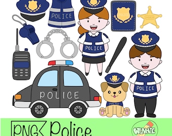 police clipart police car png digital sticker planner boy birthday police print cartoon police man digital download police car template