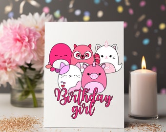 squishmallow birthday png birthday girl digital sticker squishmallow birthday squad squishy clipart birthday party squishmallow