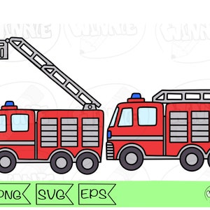 Feuerwehrauto svg Cricut Feuerwehrmann Clipart Feuerwehrmann Laddertruck svg Notfallhelfer Fahrzeug Png svg Feuerwache svg geschnitten Datei Feuerwehrauto svg