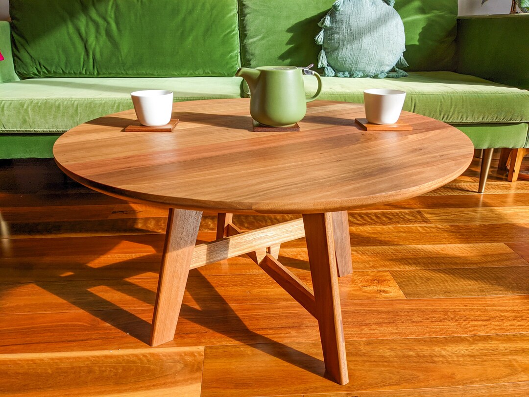 Hardwood Coffee Table Australian Spotted Gum Coffee Table Etsy