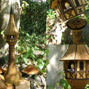 Rapunzel Tower | Laser cut files | SVG & LBRN2 vector format | for 3 mm material | Height approx. 690 mm | instant download